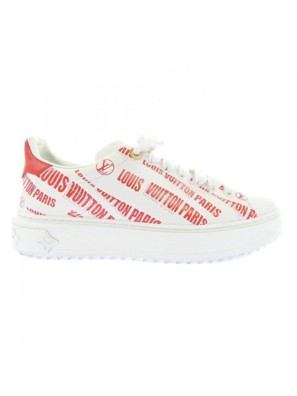 Louis Vuitton Graphical Signature Print Time Out Line Sneakers